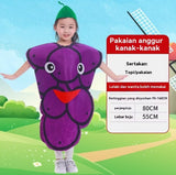 ￼ Fruit & Vegetables Costume  (Kids)[Pumpkin, strawberry, apple, watermelon, grape, pineapple, mushroom, corn]