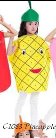 ￼ Fruit & Vegetables Costume  (Kids)[Pumpkin, strawberry, apple, watermelon, grape, pineapple, mushroom, corn]