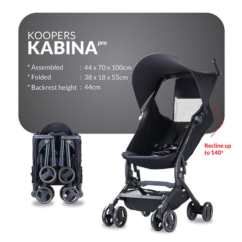 Koopers Kabina Pro Cabin Size Lightweight Compact Stroller