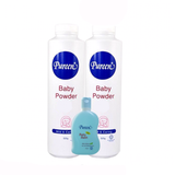 Pureen baby powder 2x525g free baby bath mild and gentle