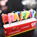 Happy Birthday letters candles