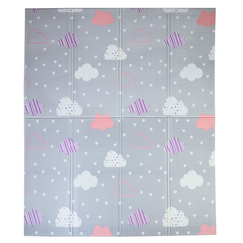 Autumnz - PE Foldable Baby Playmat (Size L: 200cm x 180cm x 1cm) *Friendship Tree / Clouds